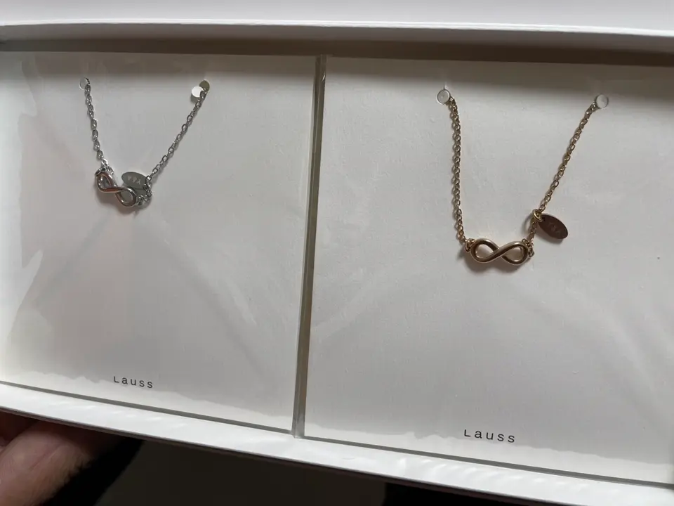 ペア ピュア・インフィニティ 華奢ブレスレット/アンクレット