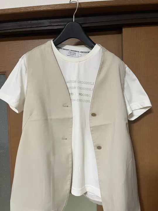 レディース リネンライク ノーカラー ジレ【手洗いOK】通販 [0304